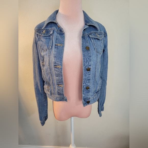 LOFT Denim Button-Up Jacket - Picture 1 of 4